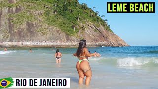 🇧🇷 Leme Beach  Rio de Janeiro 2024 Brazil  Beach Walk【4K UHD】Caminhada na Praia do Leme [upl. by Rialc814]