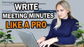 How to write meeting minutes LIKE A PRO With meeting minutes example [upl. by Jerold320]