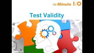 10Minute IO  Test Validity [upl. by Mall]