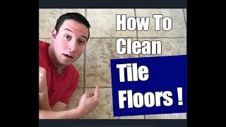 How To Clean Ceramic Tile Floors  Floor Transformation [upl. by Eyahc198]