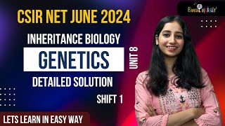 CSIR NET JUNE 2024 Morning Shift Solution I Inheritance Biology  Unit 8 I Genetics I Bansal Biology [upl. by Noah53]