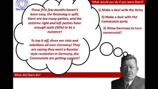 Germany lesson 4 Right amp Left Wing Political Chaos amp Rebellion Edexcel GCSE 91 History [upl. by Pacificia]