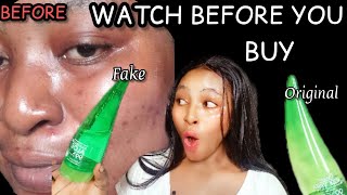 Shocking 😱🥺 RAW Test Aloe vera gel 99 Real VS Fake ✨How to UseAloe Vera for GLOWY Skin °Eventone [upl. by Starbuck30]