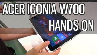 Acer Iconia W700  W7 hands on powerful Windows 8 tablet [upl. by Euell]