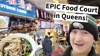 FAMOUS Chinese Food Court in Queens Trying Flushings New World Mall 新世界商场 [upl. by Landing66]