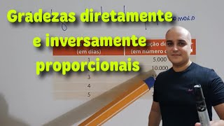 O que são grandezas diretamente e inversamente proporcionais [upl. by Ramona662]