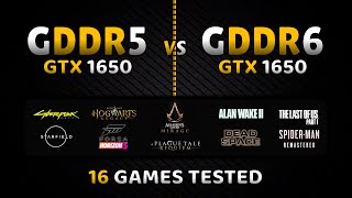 GTX 1650 GDDR5 vs GTX 1650 GDDR6  16 Games Tested in 2023 [upl. by Enilecram]