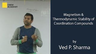 Coordination Chemistry by Ved SirMagnetism amp Thermodynamic stability of coordination compounds [upl. by Cuthbertson860]