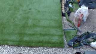 How to lay artificial grass DIY [upl. by Arikat]