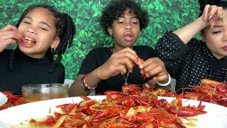 Eating CRAWFISH mukbang [upl. by Jobi]