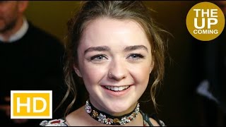 Maisie Williams on The Falling Games of Thrones Jon Snow Arya at UK Critics Circle Awards 2016 [upl. by Eniaral]