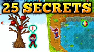 25 Best Kept Secrets In Stardew Valley [upl. by Ardnatal]