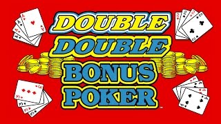 Video Poker  Four Strategy Adjustments in Double Double Bonus [upl. by Dyrrej]