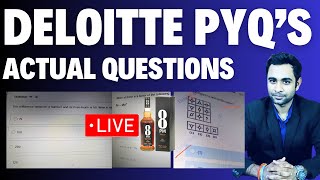 🔴Deloitte Previous Year Actual Questions  Deloitte 2024  Pratik Shrivastava [upl. by Capello]