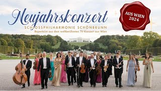 Neujahrskonzert 2024  Präsentiert von der renommierten Schlossphilharmonie Schönbrunn aus Wien [upl. by Zoes]