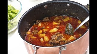 Krumpir gulaš sa junetinom Beef Chuck Stew  Sašina kuhinja [upl. by Atalie230]