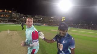 Brendon McCullum amp Mahela Jayawardene batting with a GoPro  Cricket for Heroes at the Kia Oval [upl. by Attem249]