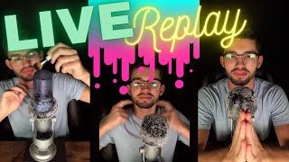 3 Hours of ASMR 🥰 TikTok Live Replay 😴 Brushing  Tapping  Scratching [upl. by Mcgrody]