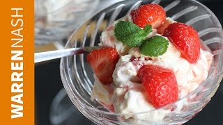 Eton Mess Recipe  Sweet Strawberry Dessert  Recipes by Warren Nash [upl. by Enida]