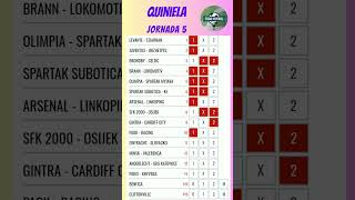 Quiniela jornada 5 Temporada 2324 Todo Fútbol 80 [upl. by Kristian]