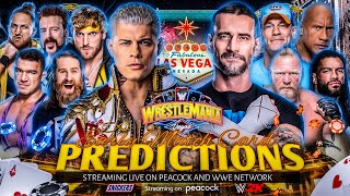 WWE WrestleMania 41 Las Vegas  Dream Match Card Prediction  WrestleMania 2025 Card Prediction [upl. by Marius914]