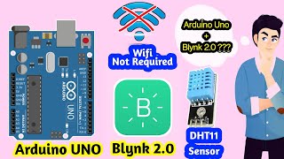 Arduino UNO Blynk 20 DHT 11 Temperature amp Humidity  arduino uno blynk  blynk 20 arduino uno [upl. by Anael694]