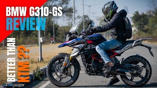 BMW G310 GS Review  Better than KTM Adventure 390 [upl. by Nnylsaj]