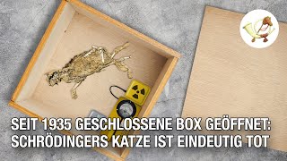 Seit 1935 geschlossene Box geöffnet Schrödingers Katze ist eindeutig tot [upl. by Ainat402]