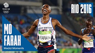 Mo Farah Claims DoubleDouble with 5000m Gold  Rio 2016 Medal Moments [upl. by Skell]