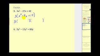 Factoring Basic Trinomials with a  1 [upl. by Ahkeber282]