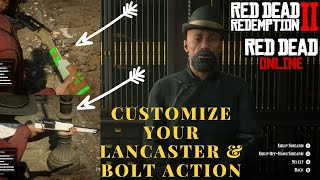 Customize your Bolt Action amp Lancaster Repeater Red Dead OnlineRed Dead Redemption 2RDO RDR2 White [upl. by Esenej]