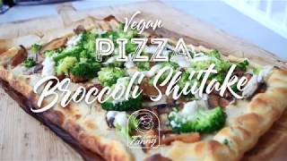 Recept Vegan Pizza Broccoli Shiitake [upl. by Erminie]