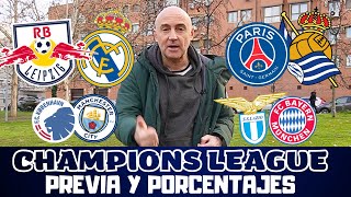 LEIPZIGREAL MADRID PSGREAL SOCIEDAD LAZIOBAYERN COPENHAGEMAN CITY CHAMPIONS PRONÓSTICOS [upl. by Cerys127]