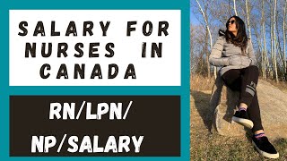 Salary for Nurses in Canada RN LPN NP  Nursing pay Ontario [upl. by Photina489]