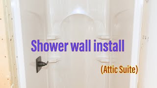 How to install Sterling Ensemble shower walls [upl. by Notreve]