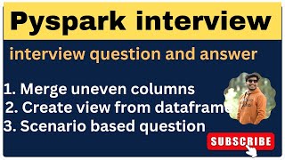 PySpark Interview Questions amp Answers  PySpark Interview Questions [upl. by Alvy]