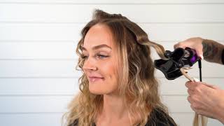 Easy Beach Waves Tutorial with the Hot Tools Deep Waver [upl. by Wolfort]