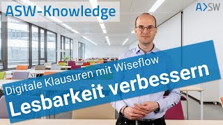 ASWKnowledge Digitale Klausuren  Lesbarkeit verbessern [upl. by Janiuszck]