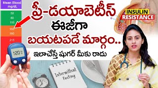 ఫాస్టింగ్ తో ఇలాచేస్తే మీకు షుగర్ రాదు  Intermittent Fasting To Reverse Diabetes  Dr Samatha [upl. by Ahsienal]