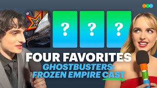 Four Favorites with Ghostbusters Finn Wolfhard Mckenna Grace and James Acaster [upl. by Tiedeman]