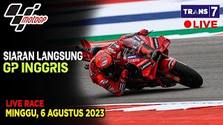 JADWAL SIARAN LANGSUNG RACE MOTO GP SERI 9 2023 GP INGGRIS LIVE TRANS 7 [upl. by Onitrof]