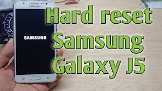 Cara hard reset Samsung galaxy J5 Bootloop [upl. by Wadleigh]