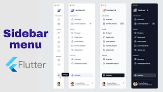 Creating an Animated Sidebar menu in flutter  flutter tutorial for beginners  Mobile App [upl. by Patterson]