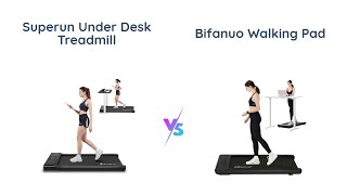 Under Desk Treadmill Comparison SupeRun vs Bifanuo 🏃 [upl. by Yendic32]