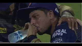 IPL 2019 Watch Kuldeep Yadav cries after Moeen Alis Assault [upl. by Enyrhtak]