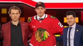 Blackhawks Select Artyom Levshunov No 2 Overall In 2024 NHL Draft [upl. by Sucramej10]