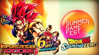 🚨¡IMPORTANTES NOTICIAS🚨 ¡ANIVERSARIO PARTE 2 ¡SUMMER GAME FEST SPRAKING ZERO DRAGON BALL LEGENDS [upl. by Ylrebmyk]