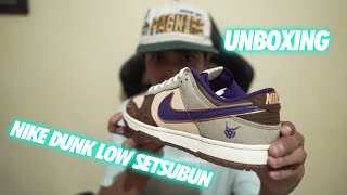 UNBOXING NIKE DUNK LOW PREMIUM SETSUBUN FROM TITAN22 [upl. by Kcim970]