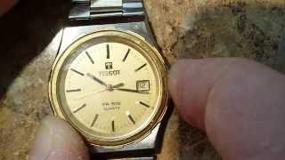 How to set the minute hand on a vintage Tissot PR516 Quartz watch [upl. by Yrakcaz]