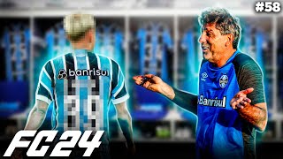 NOVO REFORÇO A VOLTA de um CRAQUE no GRÊMIO Modo Carreira Treinador EA FC 24 58 [upl. by Eeclehc]